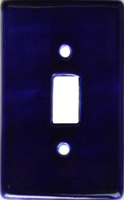 Cobalt Blue Talavera Single Toggle Switch Plate