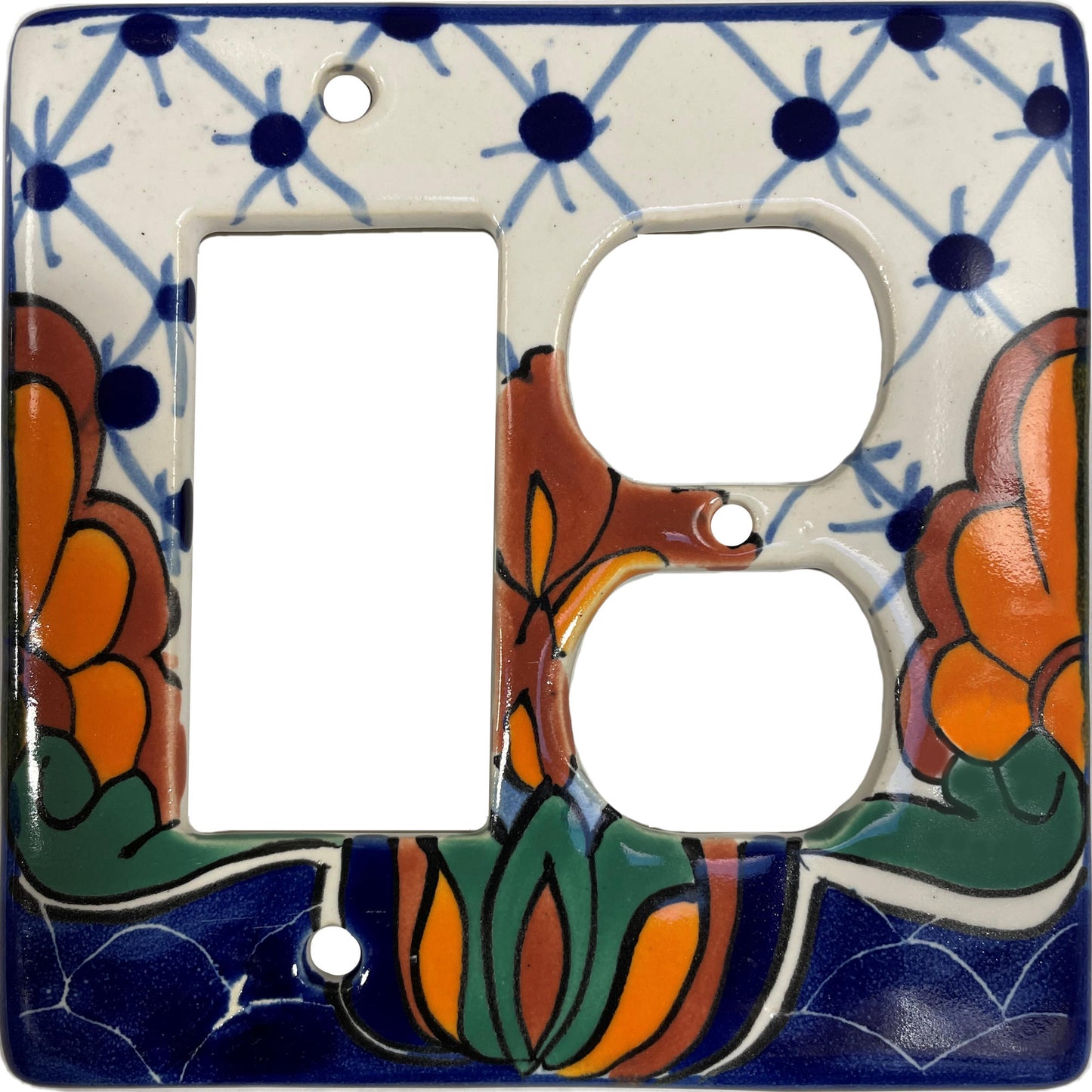 Turtle Talavera Decora Outlet Switch Plate