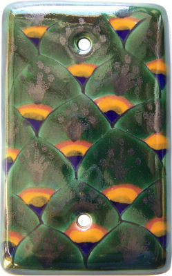 Peacock Talavera Cover Switchplate