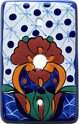 Turtle Talavera TV Cable Switch Plate
