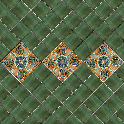 Green Talavera Mexican Tile