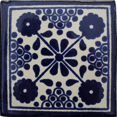 Blue Damasco Talavera Tile