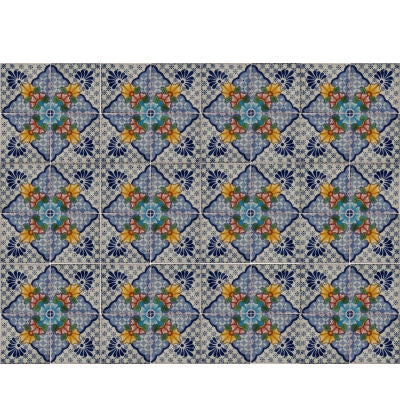 Blue Mesh Talavera Mexican Tile