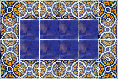 Chain Corner Talavera Mexican Tile
