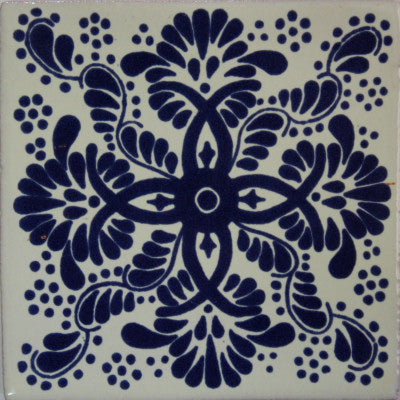 Blue Web Talavera Mexican Tile