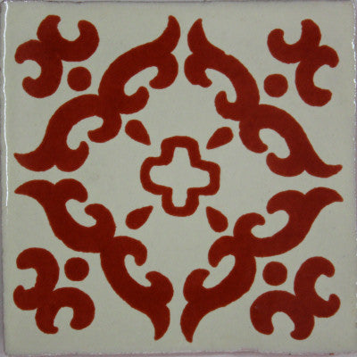 Terracotta Barroco Talavera Mexican Tile