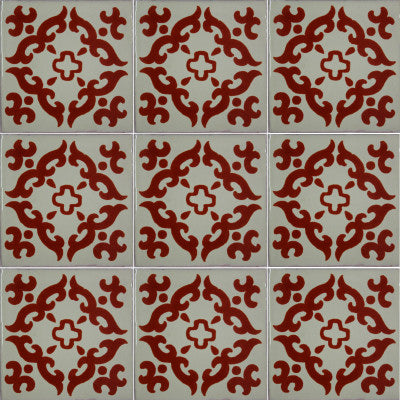 Terracotta Barroco Talavera Mexican Tile