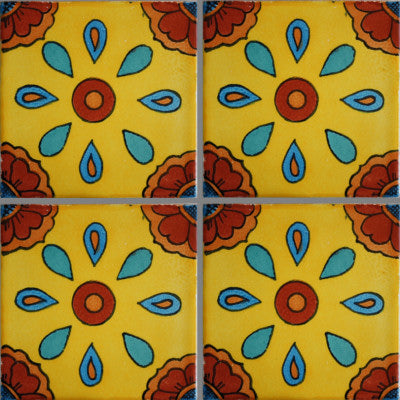 Canary Talavera Mexican Tile