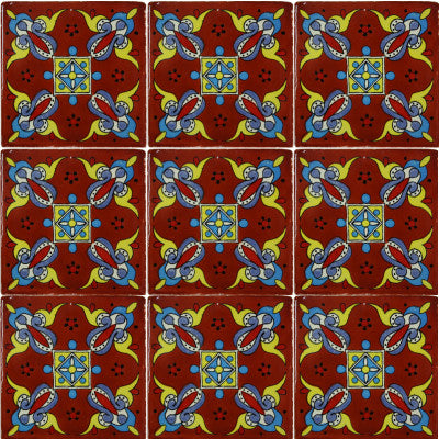 Terracotta Oasis Talavera Mexican Tile