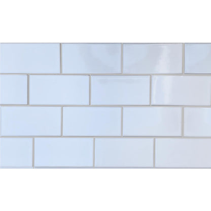 Pure White Subway Talavera Tile