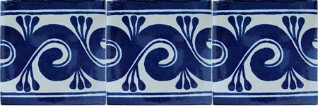 Caracol Azul Talavera Mexican Tile